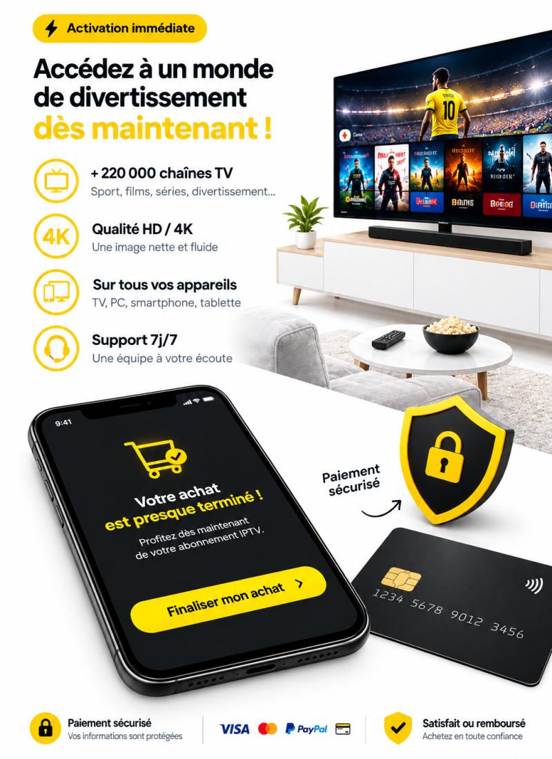 Abonnement IPTV Meilleur IPTV Smart IPTV